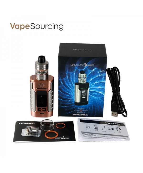 Wismec SINUOUS FJ200 Kit 200W with DIVIDER Tank