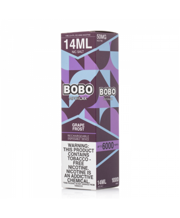 Vaporlax BOBO 6000 Puffs Rechargeable Disposable Vape Kit 14ml