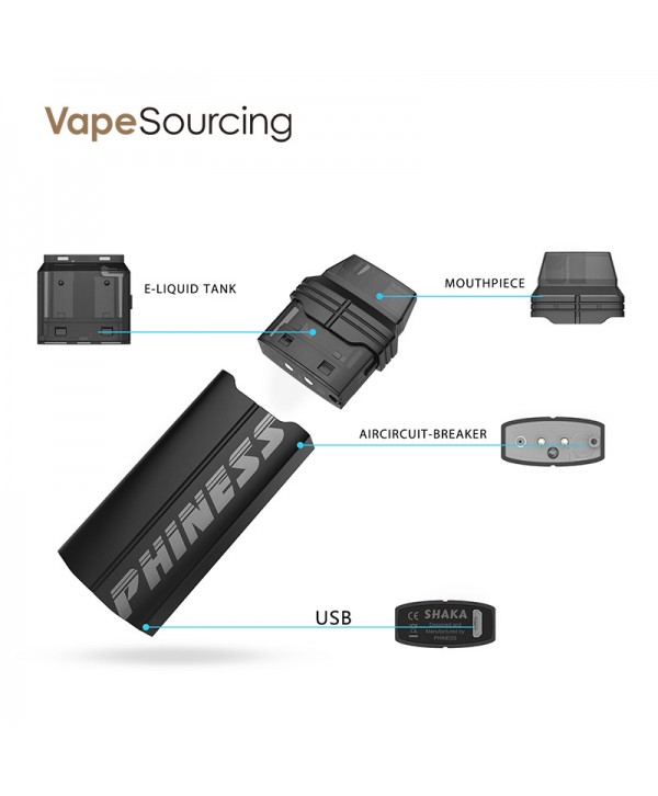 PHINESS SHAKA Pod System Kit 380mAh