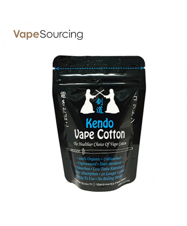 Kendo Vape 100% Japanese organic unbleached Cotton