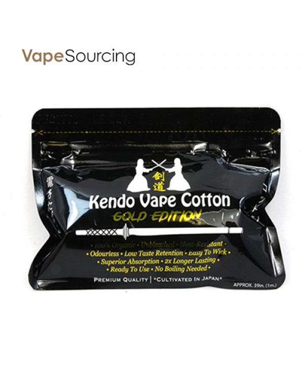 Kendo Vape 100% Japanese organic unbleached Cotton