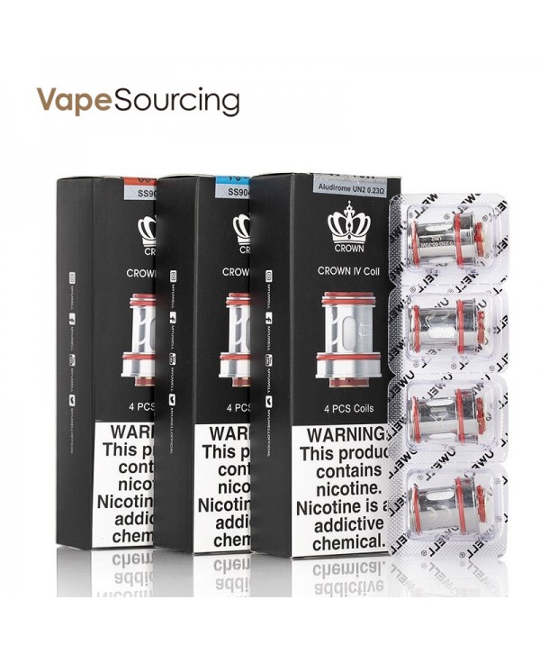 Uwell Crown IV Replacement UN2 Mesh Coil 0.23ohm (4pcs/pack)