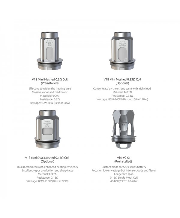 SMOK V18 MINI Mesh Coils (3pcs/pack)