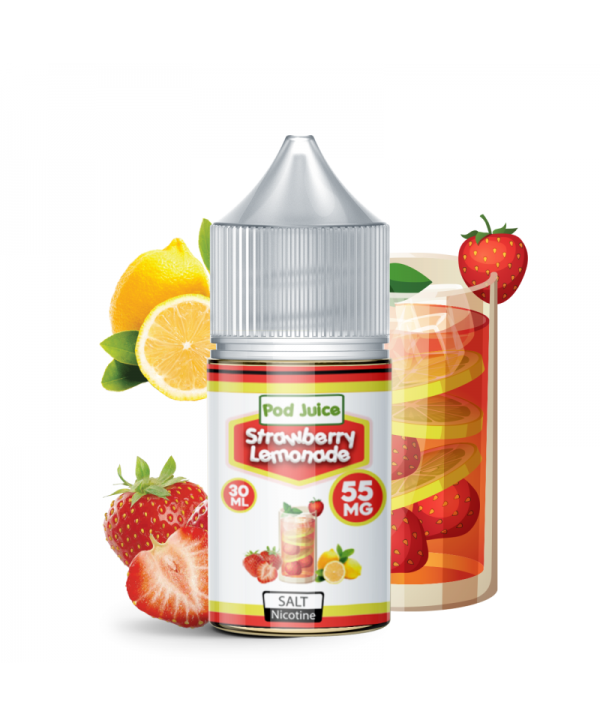 Pod Juice Salt Strawberry Lemonade E-juice 30ml