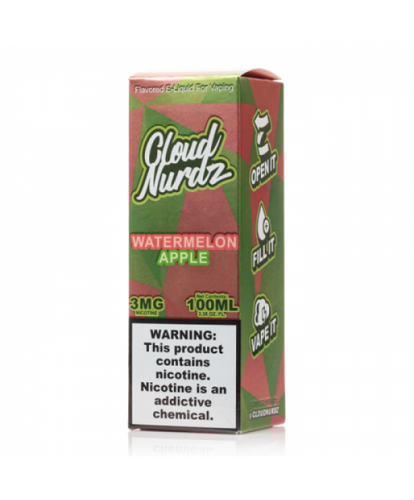 Cloud Nurdz Watermelon Apple E-juice 100ml