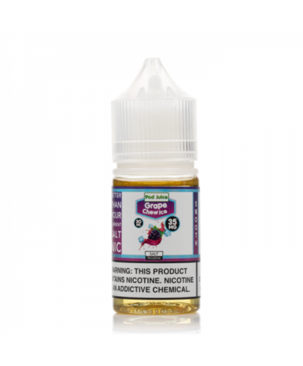 Pod Juice Salts Series Grape Chew Freeze Tobacco-Free E-juice 30ml