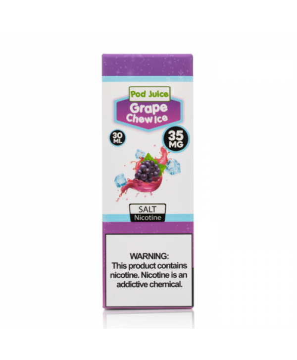 Pod Juice Salts Series Grape Chew Freeze Tobacco-Free E-juice 30ml