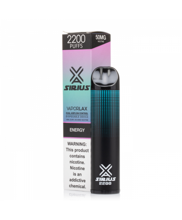 Vaporlax Sirius Disposable Kit 2200 Puffs 10ml