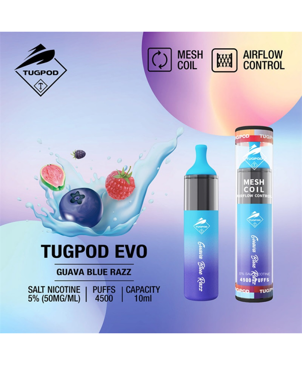 Tugpod EVO Disposable Vape Kit 4500 Puffs 10ml