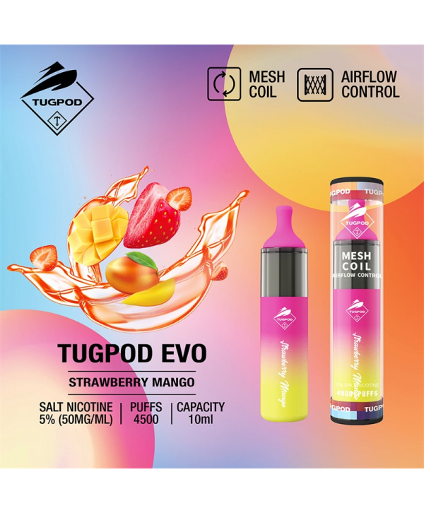 Tugpod EVO Disposable Vape Kit 4500 Puffs 10ml