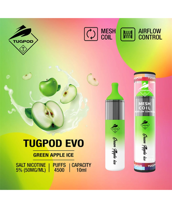 Tugpod EVO Disposable Vape Kit 4500 Puffs 10ml