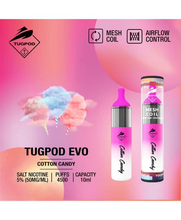 Tugpod EVO Disposable Vape Kit 4500 Puffs 10ml