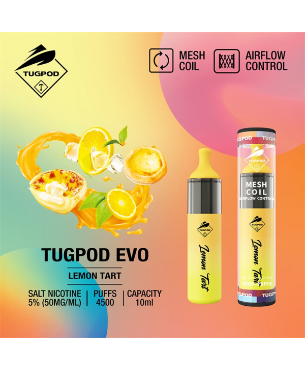 Tugpod EVO Disposable Vape Kit 4500 Puffs 10ml