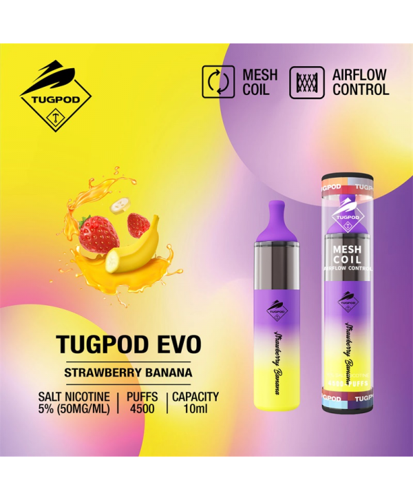 Tugpod EVO Disposable Vape Kit 4500 Puffs 10ml