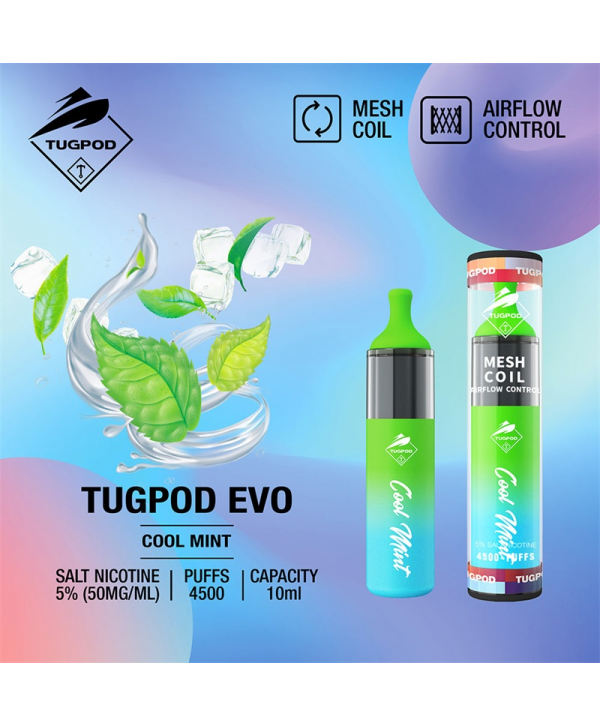 Tugpod EVO Disposable Vape Kit 4500 Puffs 10ml