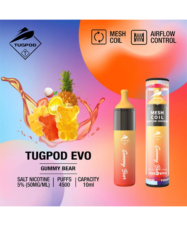 Tugpod EVO Disposable Vape Kit 4500 Puffs 10ml