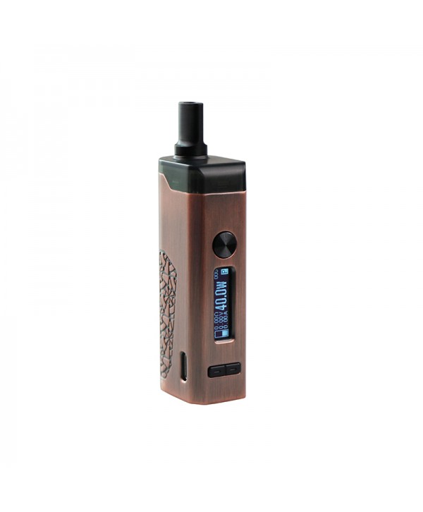 Hippovape B'Adapt 40W RBA AIO Kit External 18350 Battery