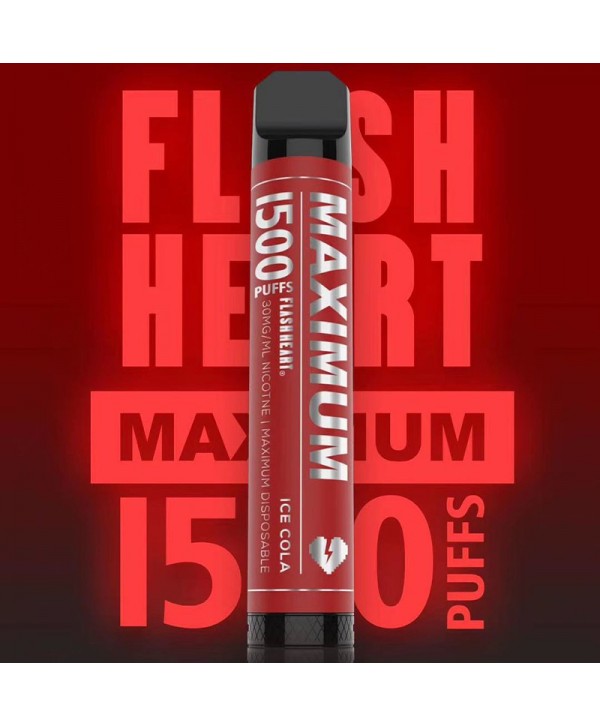 Flash Heart Maximum Disposable Vape Device 1500 Puffs 5.5ml