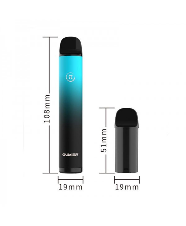 Oumier π Replaceable Pod Kit 800mAh with 3 Vape Pods