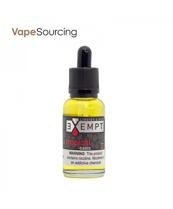 EXEMPT Nic Salt Tropical Oasis E-juice 30ml