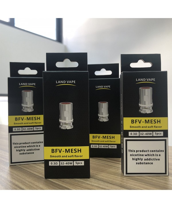 Land Vape BFV-MESH Coil (5pcs/pack)- Compatible with VOOPOO Drag Max/ Drag X&S/ Vinci / R80 / R40